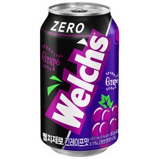한국BS 웰치스 제로 그레이프맛 캔, 355ml, 1개