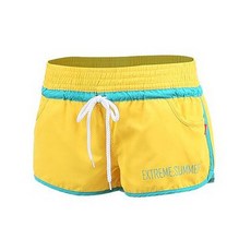 VENDIS 女款拼色海灘短褲