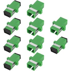 XMSJSIY SCAPC 광섬유 커넥터 SC 암 - 어댑터 APC 심플렉스 싱글 모드 네트워크 인터넷 거치대 걸이 걸게 패널 10개심플렉스