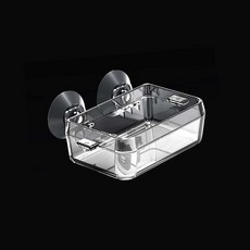 작은케이스 크레스티드게코먹이 크레스티드게코 탈출방지 먹이기 투명 사육장 소형 흡착식사육장