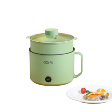 2IN1 멀티쿠커 전기냄비 라면 냄비, 녹색, ERTW-562  녹색