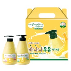 과일나라 바나나 바디워시+바디로션 명절 집들이 바디 선물 세트, 바나나 선물세트, 1세트
