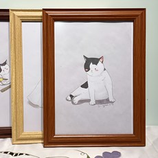 A4 클래식 우드 액자 프레임, 네추럴