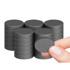 0.8"x0.8" 자가 접착 마그넷 도트 붙였다 떼었다 할 수 있는 유연한 원형 자석 공예 스티커용 마그네틱 테, 07 30 PCS