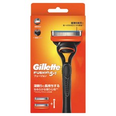 Gillette 吉列 Fusion系列手刮鬍刀架 + 替換頭 2入組, 1組