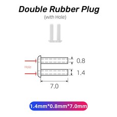 DHOPTICAL의 U 클립 무테 소재 안경 고무 액세서리 PVC 이중 DS-SL 200 플러그