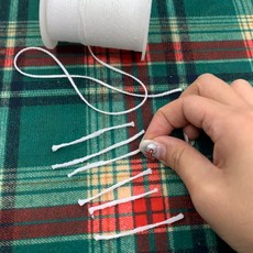 향초 캔들만들기 재료 양초심지 면심지 60m, 1개