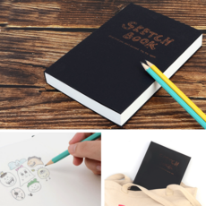 아트필기 연습장 스케치 노트 A5 드로잉 크로키북 줄없는무선 종합장 메모장 100매, 1개