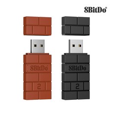 [CTK] 8BitDo 닌텐도 스위치 USB 무선 리시버 블루투스 조이패드 어댑터 2세대, 1개