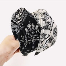 페이즐리 헤어밴드 반다나 머리띠