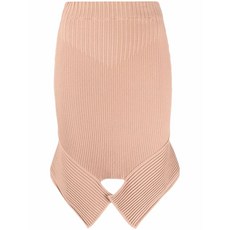 안드레아다모 골지 니트 비대칭 스커트