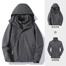 大尺碼 衝鋒外套 衝鋒衣 防風防潑水 衝鋒衣三合一 連帽外套 風衣外套 保暖外套 外套女 衝鋒外套女
