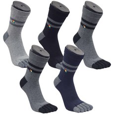 아놀드파마 5켤레 뒤틀림방지 남자링글 발가락양말 중목 BA007