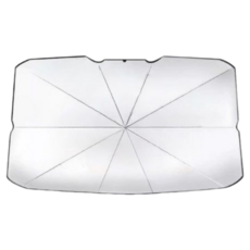 小柏力克 汽車前遮陽傘 車用遮陽隔熱傘 汽車遮陽傘 前擋遮陽, 銀色, 1個