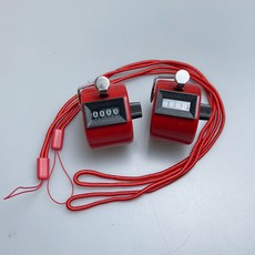 수동 카운터기 스트랩 세트, 2세트, 스트랩 카운터기(레드)