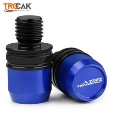 오토바이 알루미늄 후면보기 미러 구멍 플러그 나사 캡, 1개, 2. 파란색