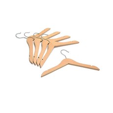 이케아 HANGA 헹아 원목 어린이 옷걸이 5개 행거 나무 정리 아기 소품 CG443