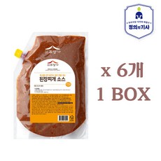 고추명가 된장찌개소스 2kg/한박스/진한 전통맛/간편 조리 찌개양념/업소용 양념 대용량, 6개, 2kg