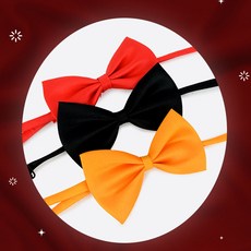 애견 나비넥타이 애견리본타이, 노랑