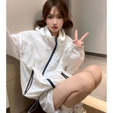 防紫外線戶外運動防曬衣男女2024夏季新款輕薄透氣寬鬆防曬服外套