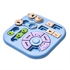 올투펫 강아지 IQ 퍼즐 노즈워크 장난감 지능개발 [비스킷], 1개, 비스킷 퍼즐 블루