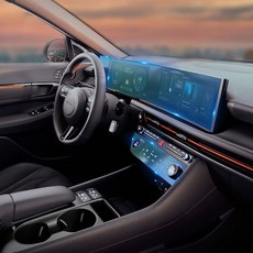 유투카 호환 쏘나타 디 엣지 네비게이션 액정보호 풀커버 필름 디스플레이 기스방지 악세사리, 공조기 필름 1P, 1GB