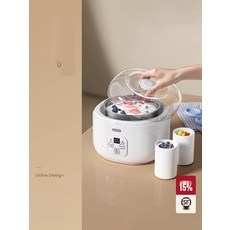 요거트메이커 다기능 낫또 청국장 만들기 요거트 제조기, 1. 화이트 기본용기 유산균10팩