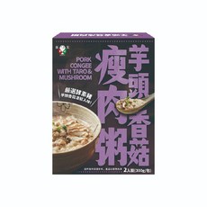 飯友 芋頭香菇瘦肉粥 簡單好食用、無添加防腐劑、銀髮友善食品, 1個, 芋頭香菇瘦肉粥,300g*2包/盒, 300g