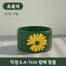 두꺼운 실리콘 컵 슬리브 유리 찻잔용 열 저항 미끄럼 방지 강력한 보호 커버 직관형 강함