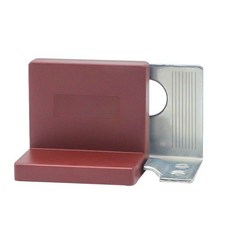 塑料櫥櫃角碼 白色帶蓋角碼 直角角鐵吊碼 五金配件, 1個, 棕色/20個