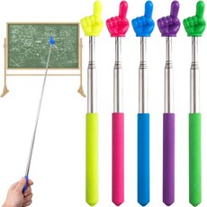 접이식 교육용 포인터 스틱 읽기용 컬러풀한 확장 가능한 휴대용 가이드봉 손가락 가리키는 스틱 학생용 교실 용품 - 보라색, 5 Colors B
