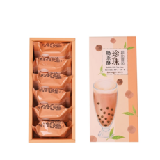 CHAOBY 超比食品 珍珠奶茶酥 台灣伴手禮 6入(盒), 270g, 1套