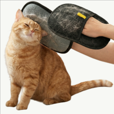 포포 고양이 강아지 털제거 장갑 펫 글러브 정전기 브러쉬 반려동물 그루밍, 1개, 블랙