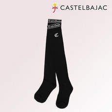 까스텔바작 캡슐 로고 고딕체 니삭스 반양말 겨울 여성 골프웨어 시크한 블랙룩 여자 라운딩 캐주얼 치마 골프 양말CADH5030320, BGDWGO801 BK 블랙 FRE