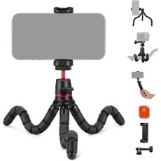 원격액션 카메라 마운트 어댑터폰 홀더가 있는 ER 삼각대 Vlog용 DSLR 웹캠과 호환되는 미니 플렉서블 스탠드 비디오 녹화 T72, TP33