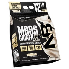 Nutrabio 增重粉 XL 香草口味, 5.44kg, 1個