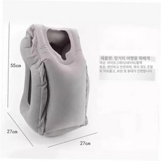 차량용 발받침 자동차 장거리 사무실 비행기 휴대용, 1개, 그레이 고급형