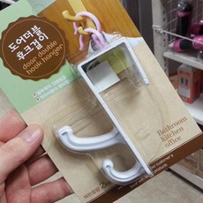 원룸 수납 도어행거 문걸이 가방걸이 문옷걸이 방문옷걸이 5도어후크, 화이트, 1개