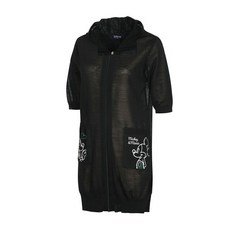 디즈니골프 여성 롱기장 반팔 집업 니트 가디건 DK1LKT008