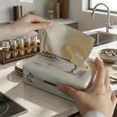 담이연 뽑아쓰는 프리미엄 대나무 무형광 키친타월 100매 9개, 1세트, 1세트