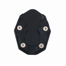 NMAX 사이드 스탠드 확장 패드 보조 브래킷 플레이트 오토바이 풋 연장 1개, 01 검정색