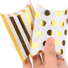 고급 미니 작은 접이식 선물포장상자 종이 선물백 사탕 쿠키 간식 포장 박스, 제품선택, 땡땡이