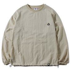 ghostrepublic 開衩抽繩寬鬆版梭織大學T恤 GMT-1119