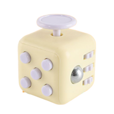 피젯큐브 스트레스 해소 큐브 주사위 수업 지루 틱톡 무한 큐브 발산 학생 성인용 장난감, 1개, 노란색