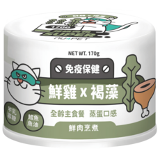 NU4PET 陪心寵糧 Super主食貓咪罐頭, 170g, 12個, 鮮雞+褐藻