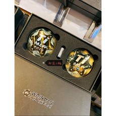 POSH 鈦合金 派大星 反光片 星形 限量版 機車精品, 燒金色, 1個