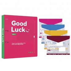 시모니 A4 파일 서류 보관 정리함 하드 파일 케이스 인덱스 바인더 컬러 속지 4개 포함, 1세트, 레드