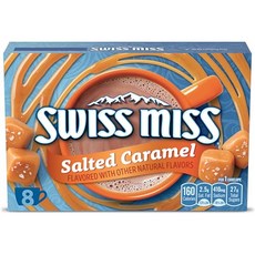 스위스 미스 솔티드 카라멜 맛 핫 코코아 믹스 39.1g Swiss Miss Salted Caramel Flavored Hot Cocoa Mix 1.38 oz pack of, 1.38 Ounce (Pack of 8), Salted-Caramel, 313g, 1개