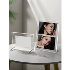 홈데코 인테리어 투명 아크릴 사진 액자 스탠드 탁상 포토 프레임, 1개, 4x6