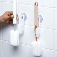 일본 이노마타 2in1 병 세척 브러시 홀더 텀블러솔 거치대, 1개